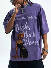 Men's Graphic Round Neck Half Sleeve T-Shirt