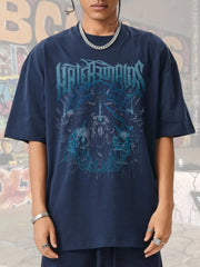 Men's Graphic Round Neck Short Sleeve T-Shirt