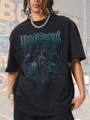 Men's Graphic Round Neck Short Sleeve T-Shirt