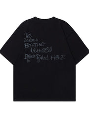 Men's Graphic Round Neck Short Sleeve T-Shirt