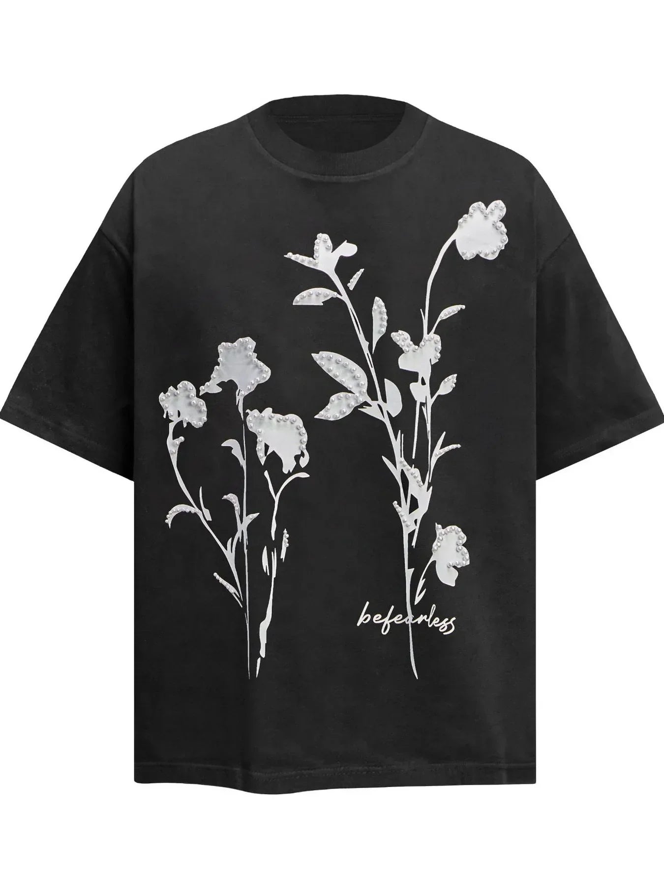 Men's Graphic Round Neck Short Sleeve T-Shirt Black / S