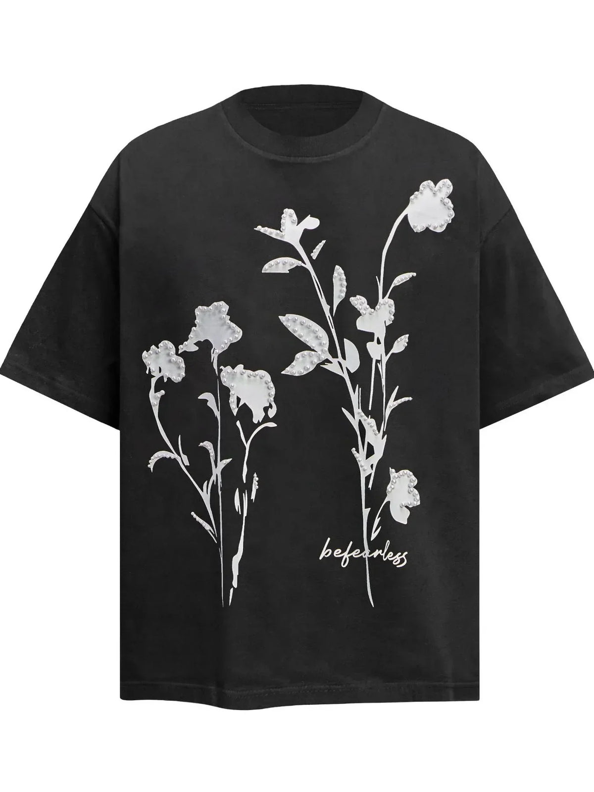 Men's Graphic Round Neck Short Sleeve T-Shirt Black / S