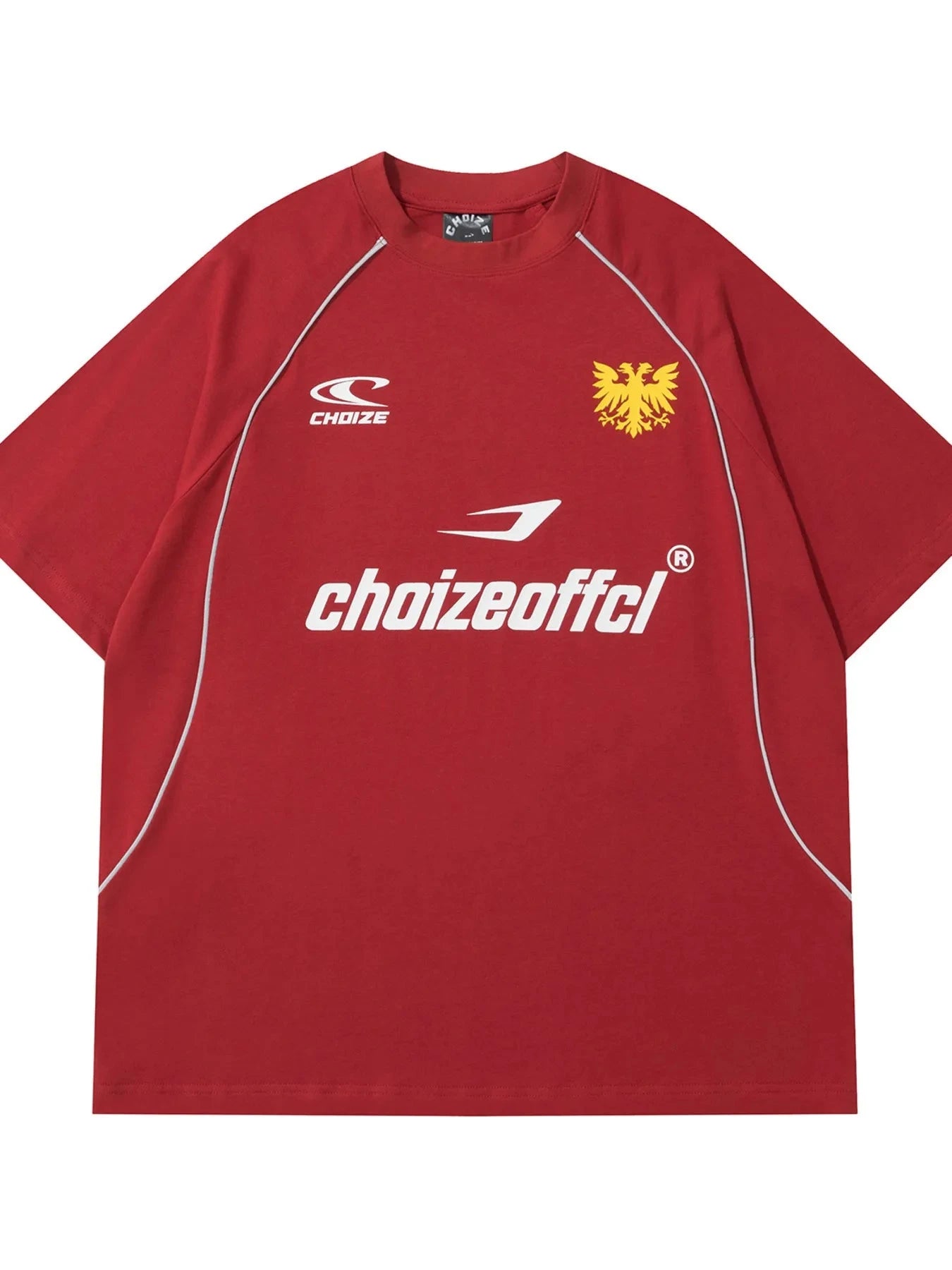 Men's Graphic Round Neck Short Sleeve T-Shirt Red / M