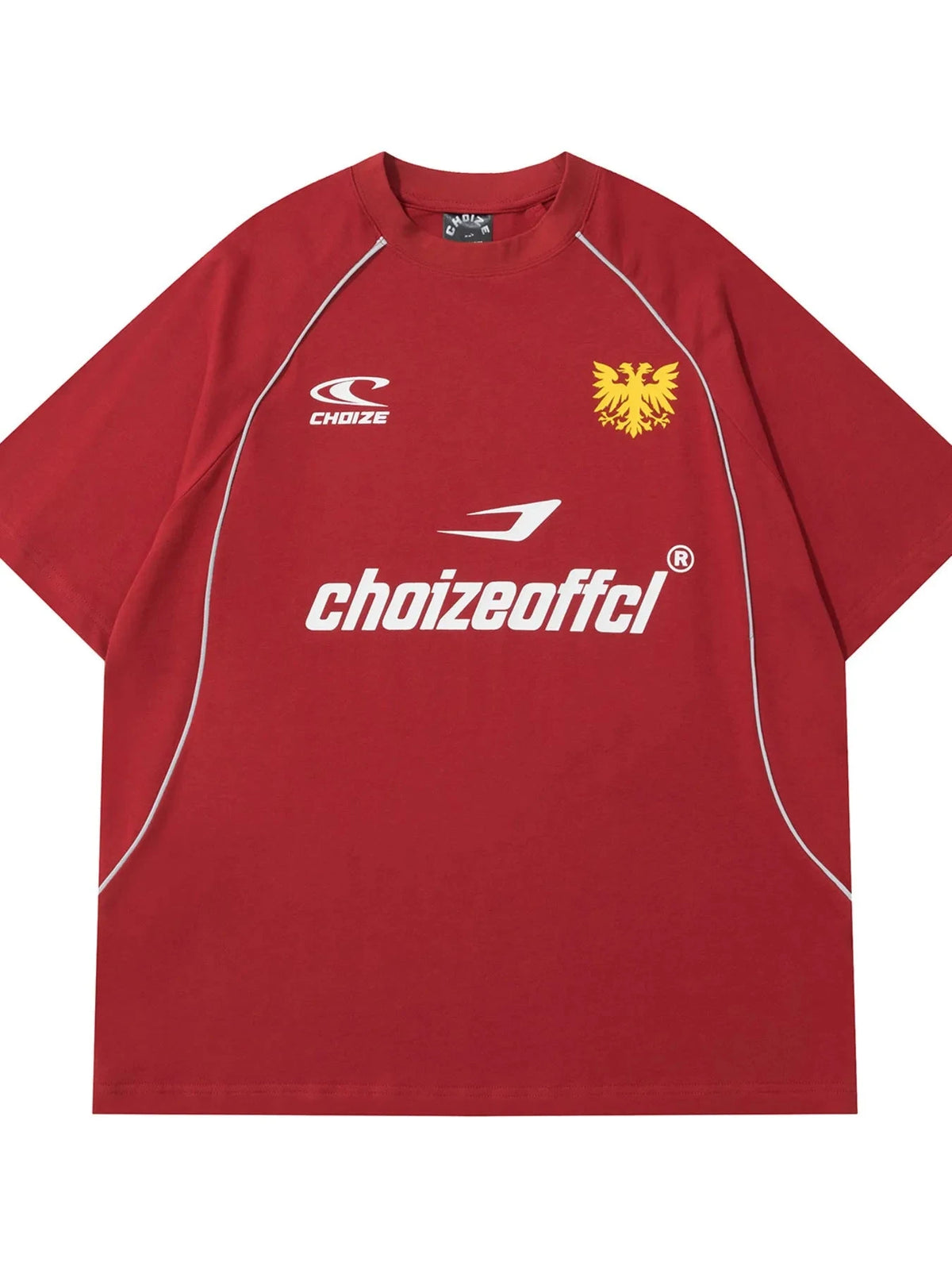 Men's Graphic Round Neck Short Sleeve T-Shirt Red / M