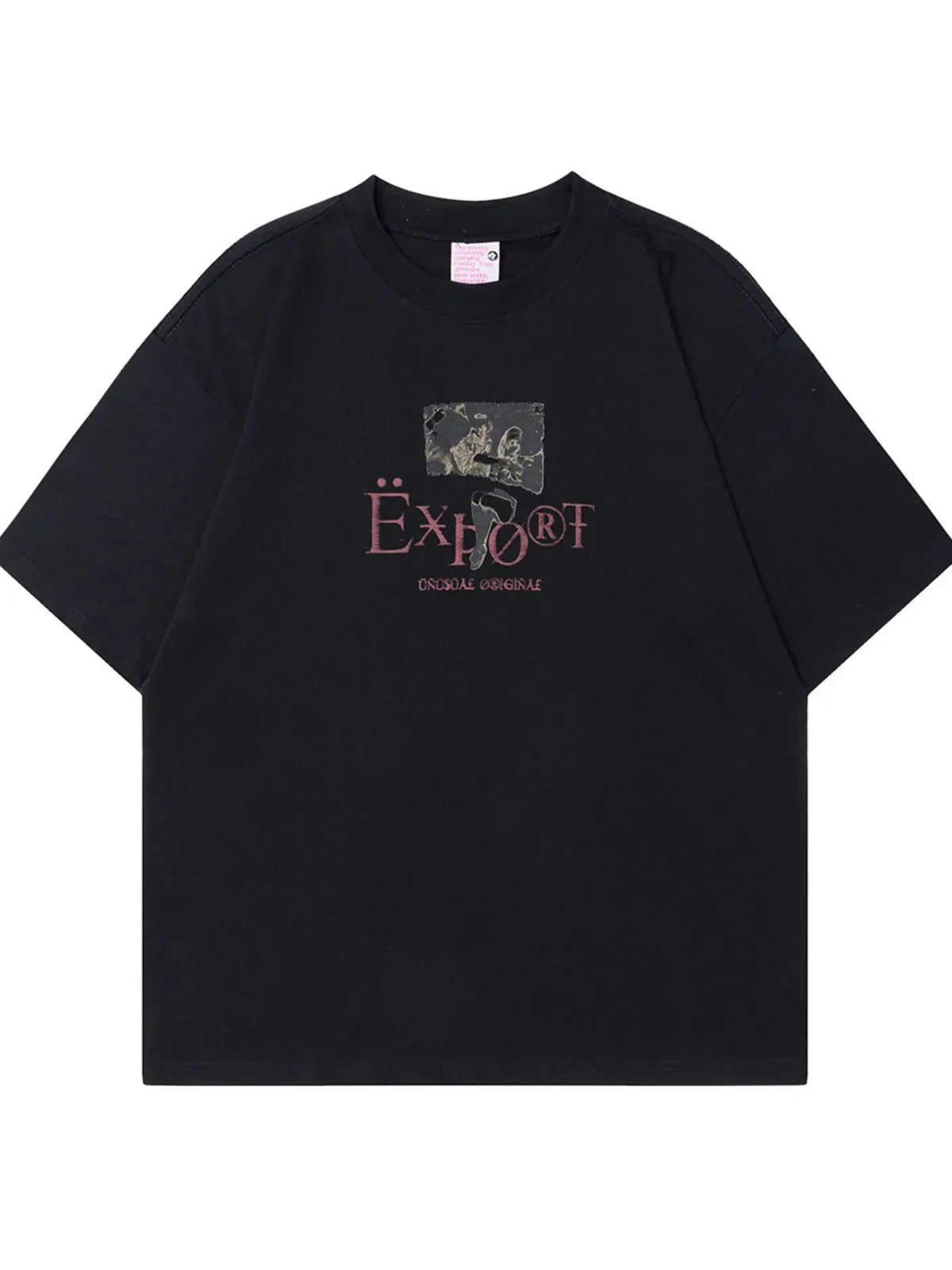 Men's Graphic Short Sleeve Oversized T-Shirt Black / M