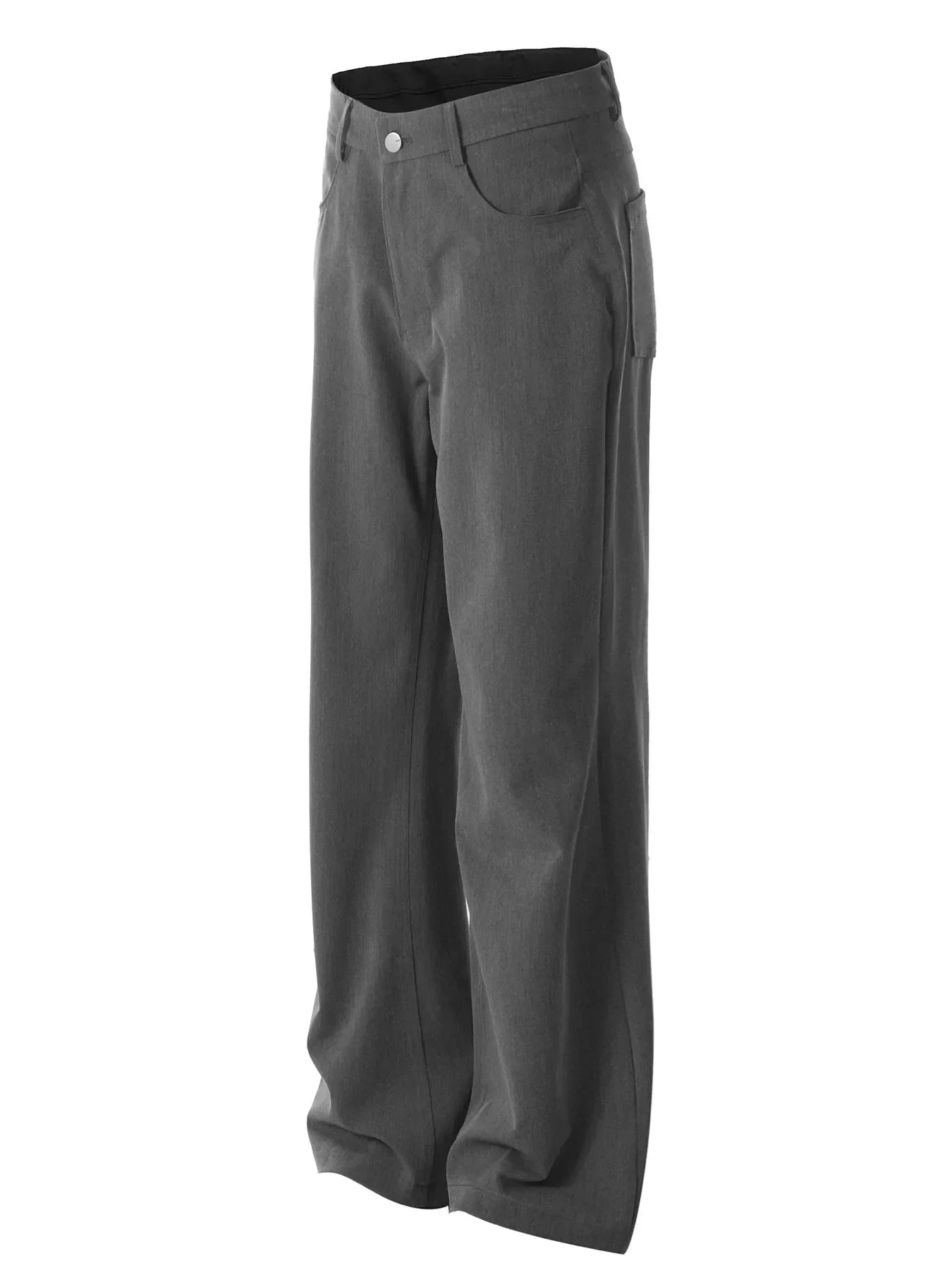 Men's High Waist Slim Bootcut Pants