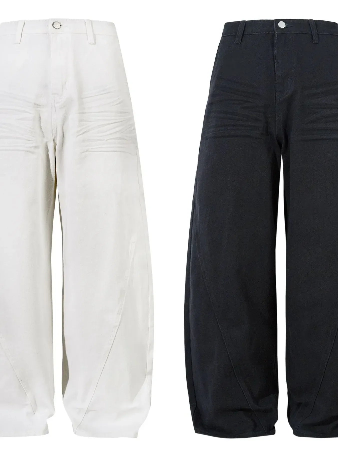 Men's High-Waist Wide Leg Balloon Jeans