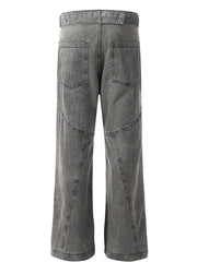 Men's High-Waist Wide Leg Jeans