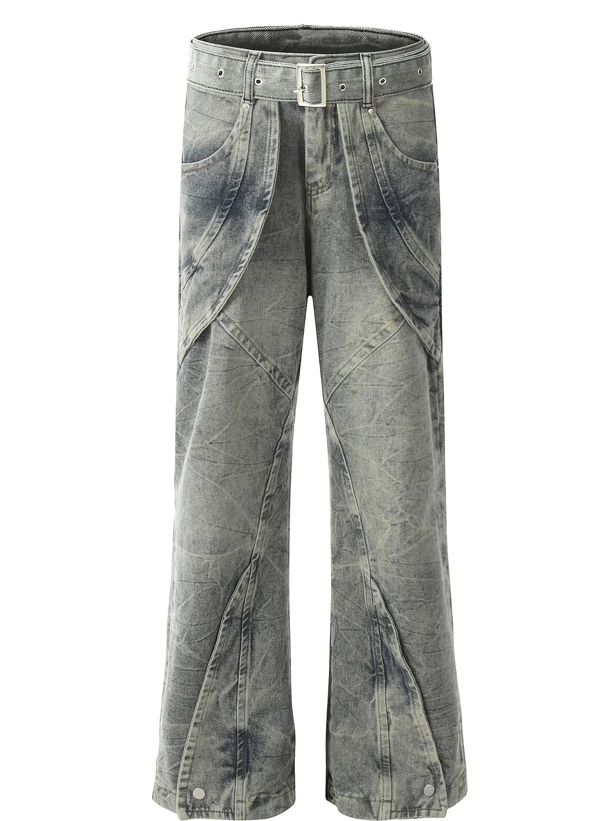 Men's High-Waist Wide Leg Jeans Blue / S