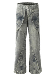 Men's High-Waist Wide Leg Jeans Blue / S