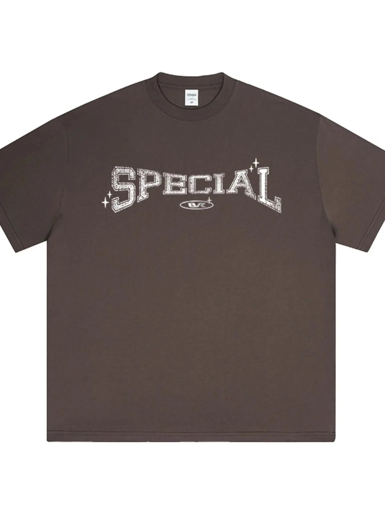 Men's Letter Graphic Round Neck Short Sleeve T-Shirt Plum Purple / XS