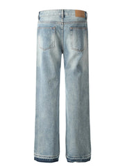 Men's Letter Loose Fit Jeans