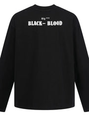 Men's Letter Round Neck Long Sleeve T-Shirt