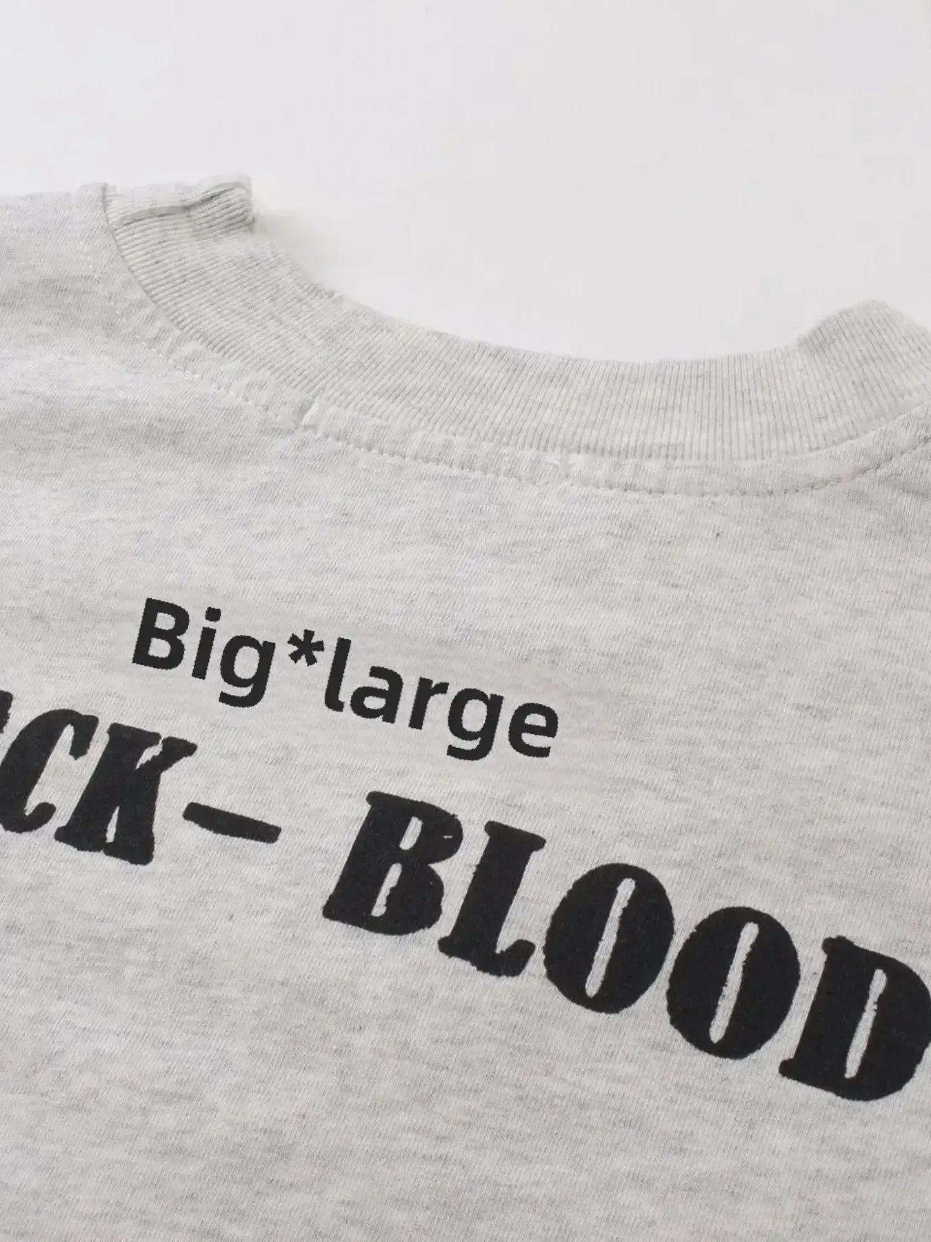 Men's Letter Round Neck Long Sleeve T-Shirt