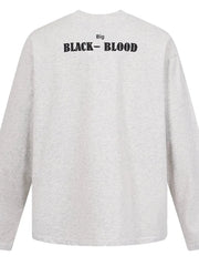 Men's Letter Round Neck Long Sleeve T-Shirt