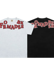 Men's Letter Round Neck Short Sleeve T-Shirt