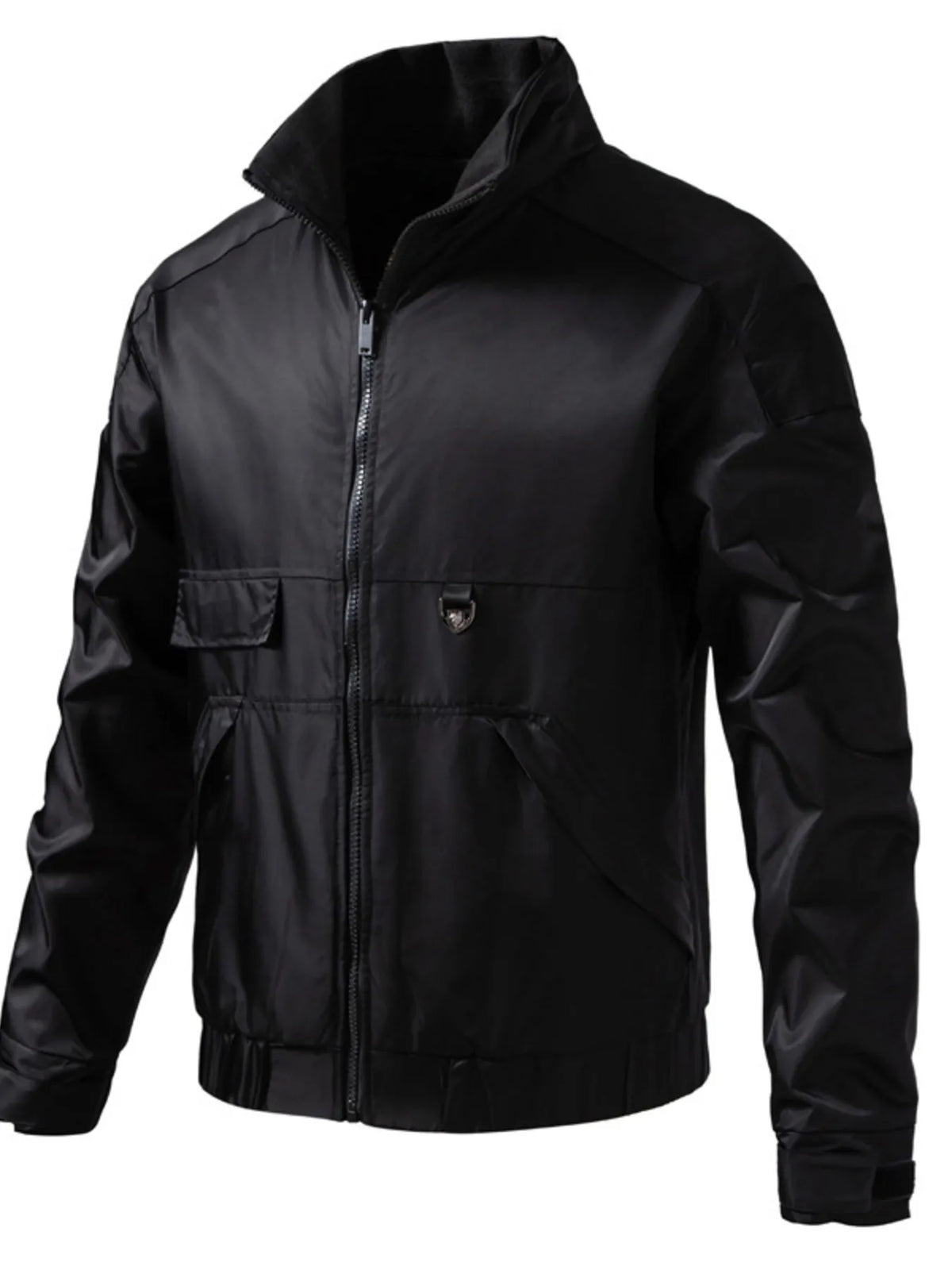 Men's Lightweight Casual Zip Up Jacket Black / M