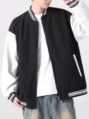 Men's Lightweight Color Block Zip Up Jacket