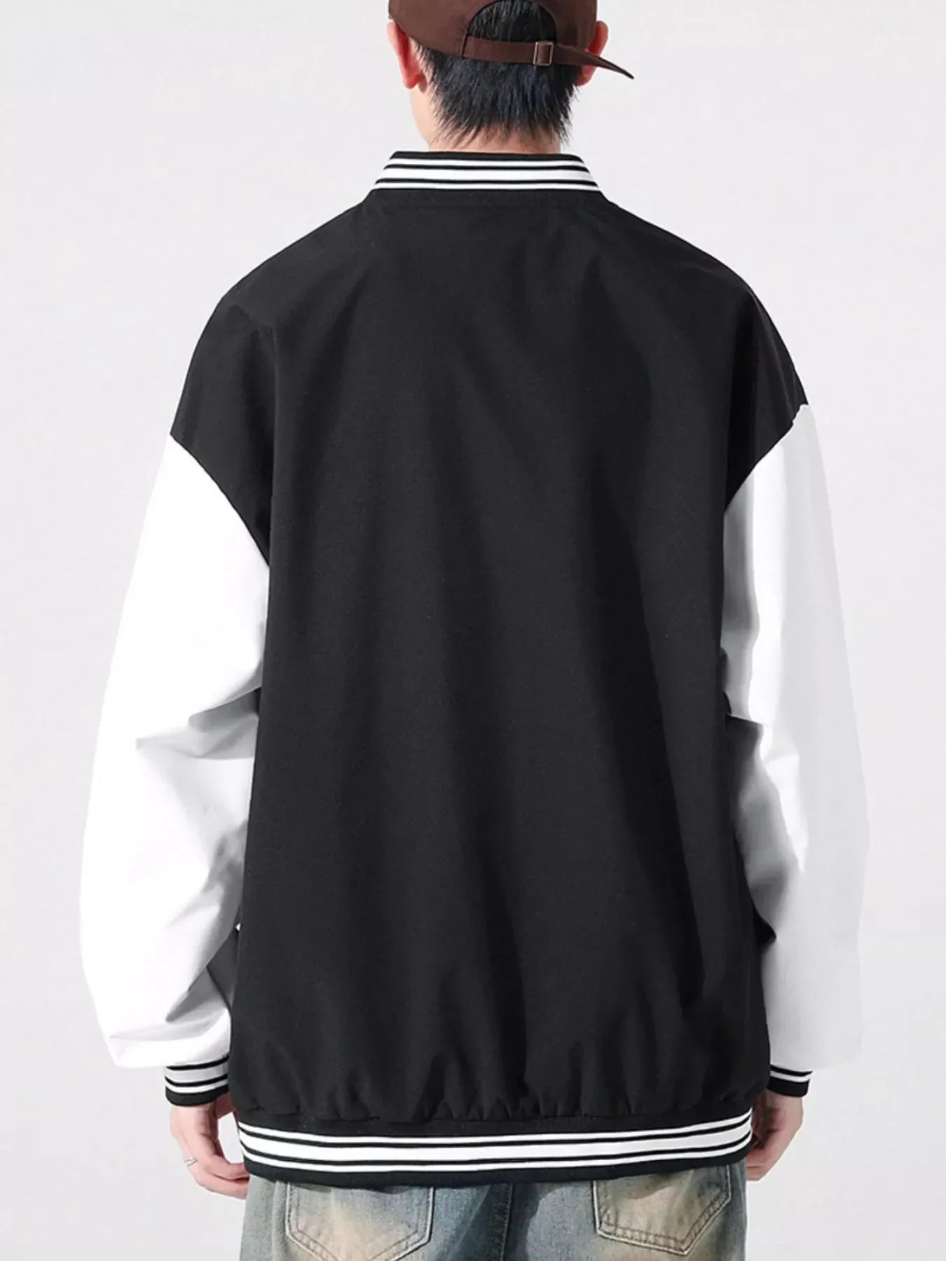 Men's Lightweight Color Block Zip Up Jacket