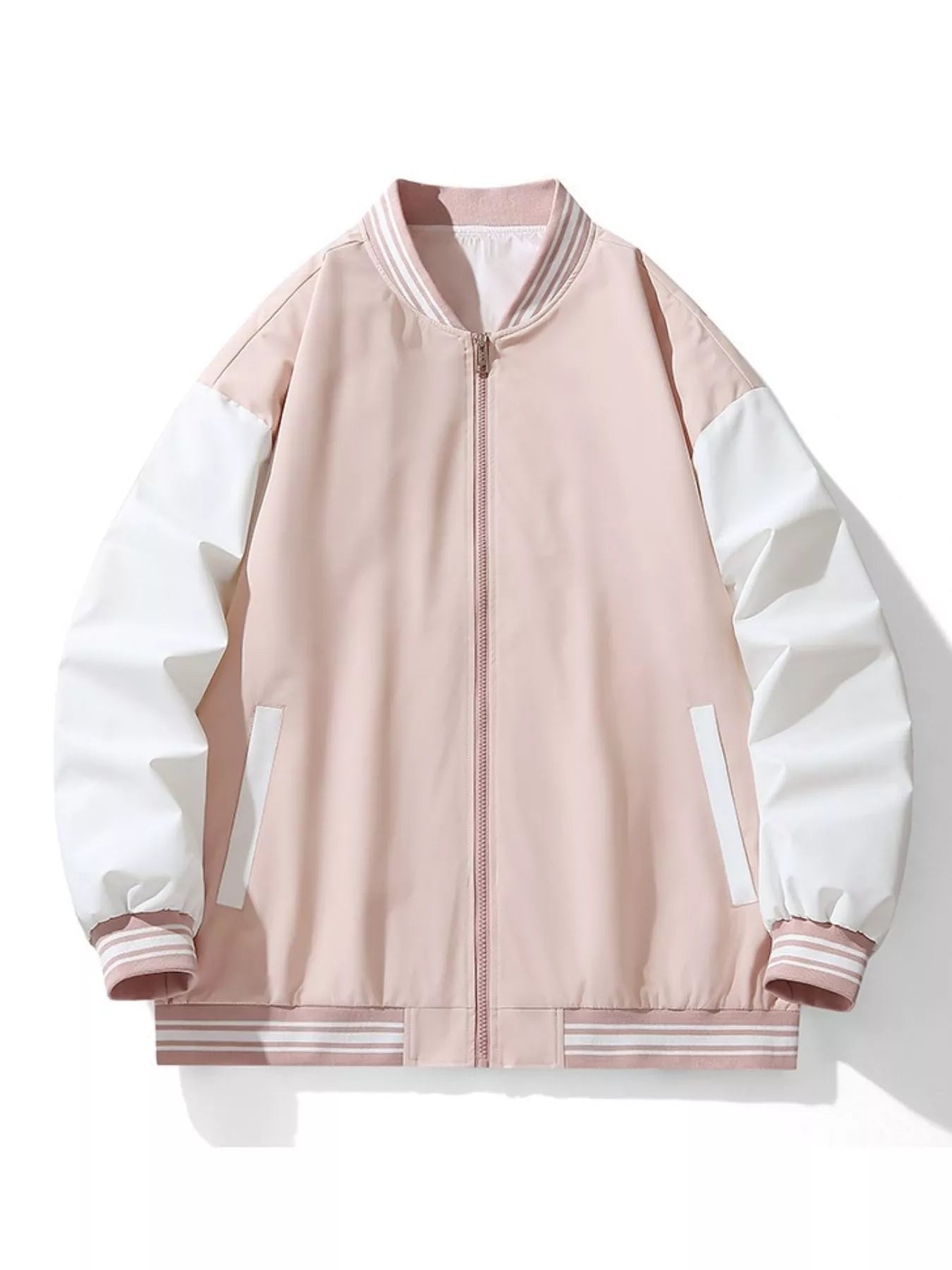 Men's Lightweight Color Block Zip Up Jacket