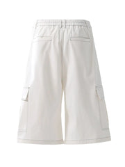 Men's Loose Fit Cargo Denim Shorts