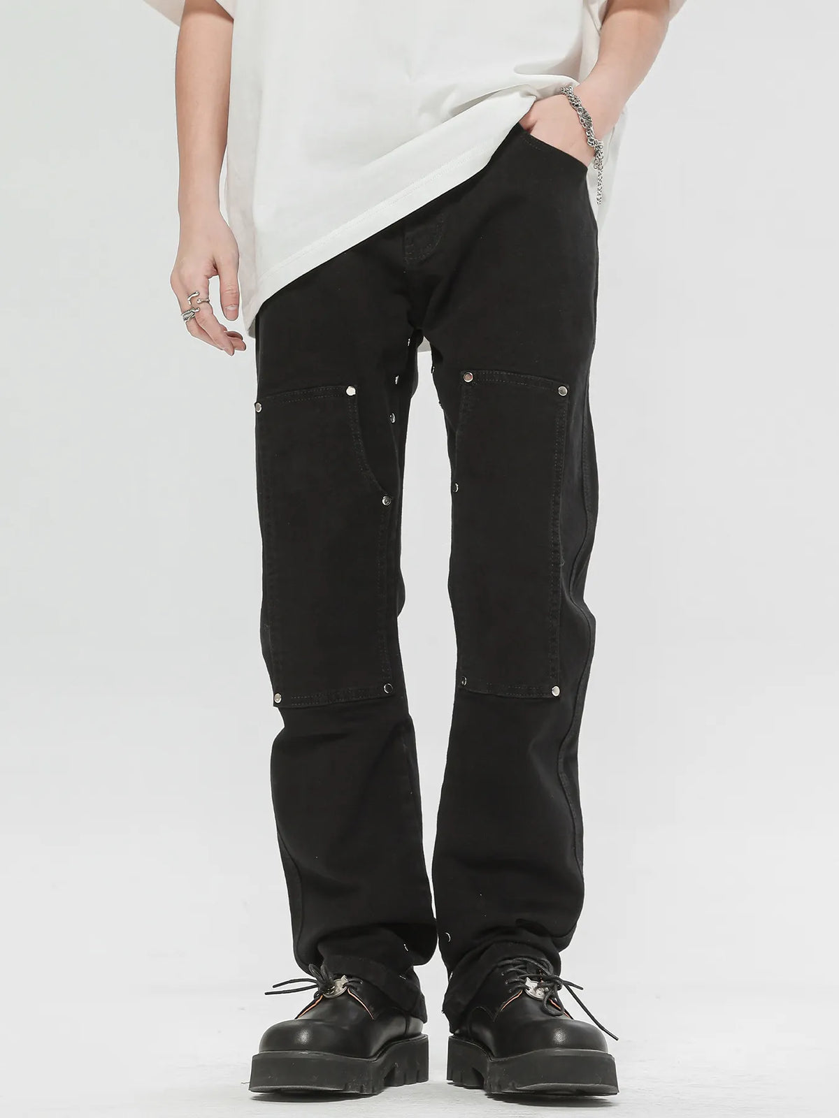 Men's Loose Fit Jeans Black / M