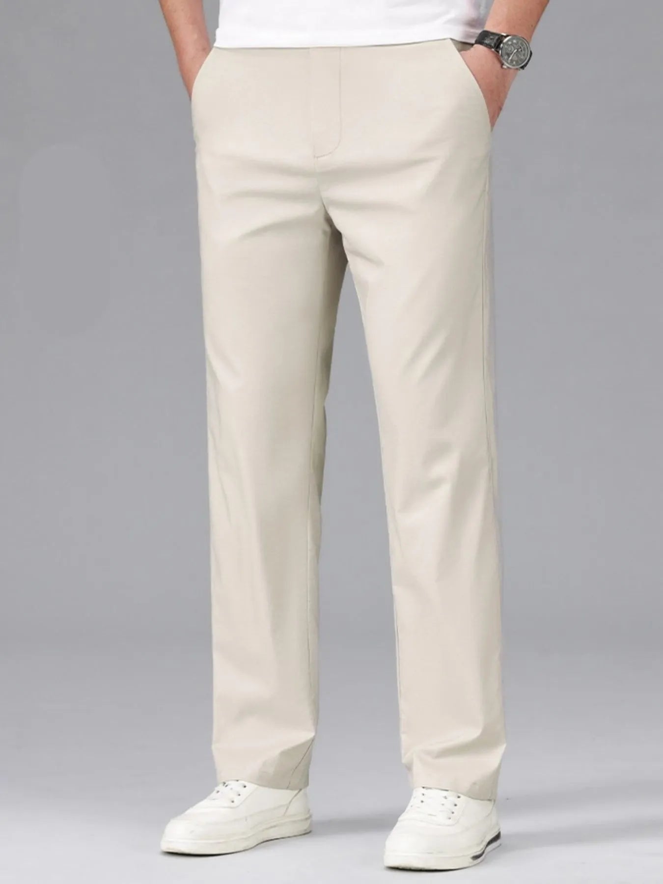 Men's Loose Fit Pants Khaki / 29