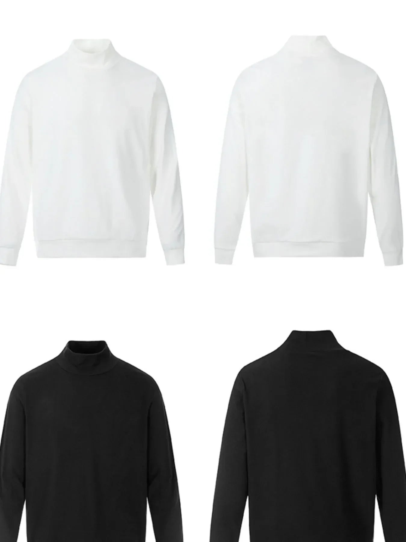 Men's Mock Neck Long Sleeve Top