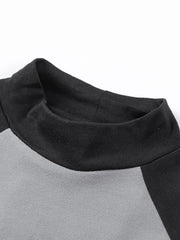 Men's Mock Neck Raglan Sleeve T-Shirt
