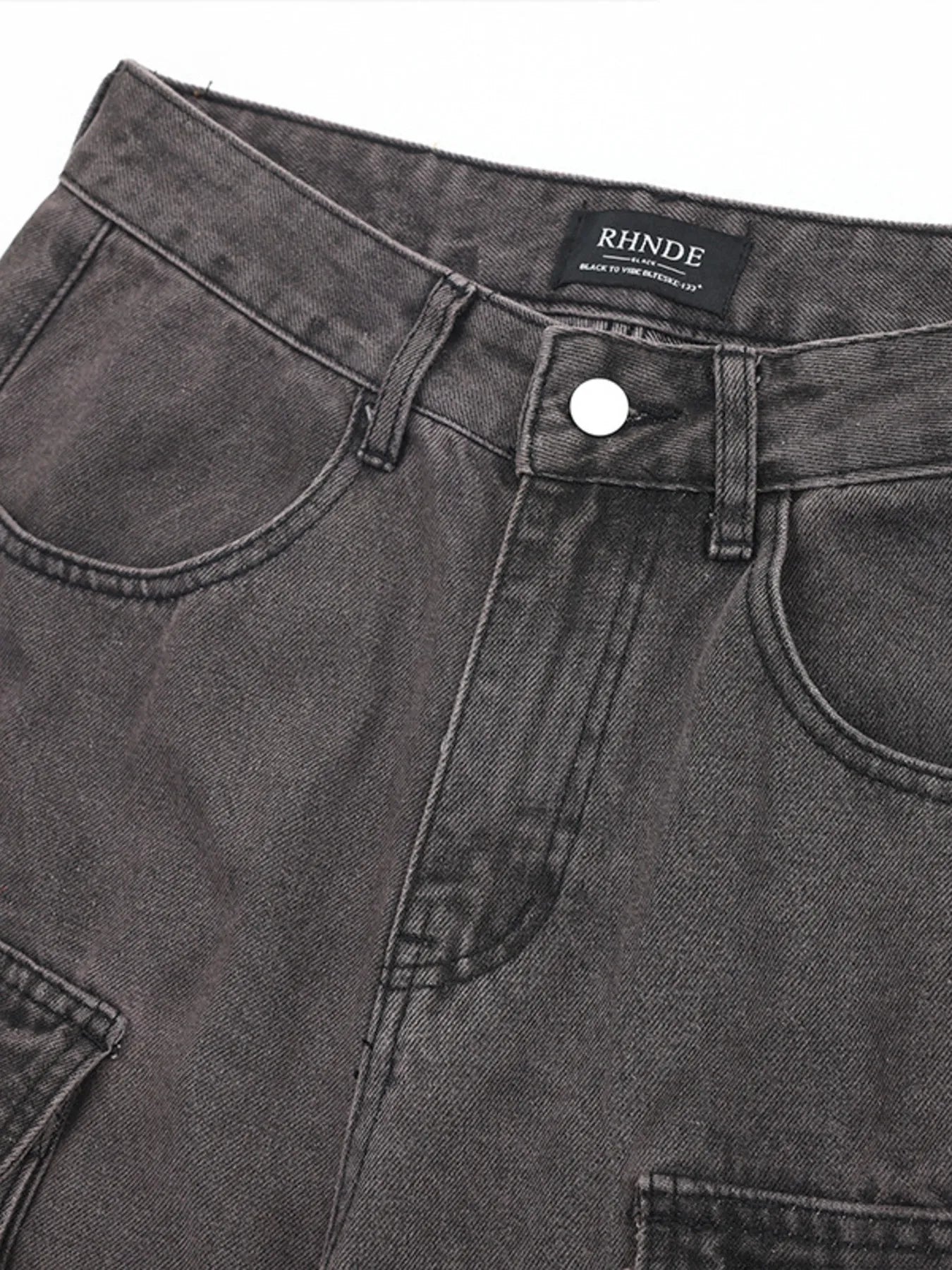 Men's Multi-Pocket Cargo Straight Jeans