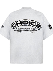 Men's Oversized Letter Short Sleeve T-Shirt