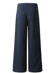 Men's Pinstripe Wide Leg Casual Pants