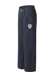 Men's Pinstripe Wide Leg Casual Pants