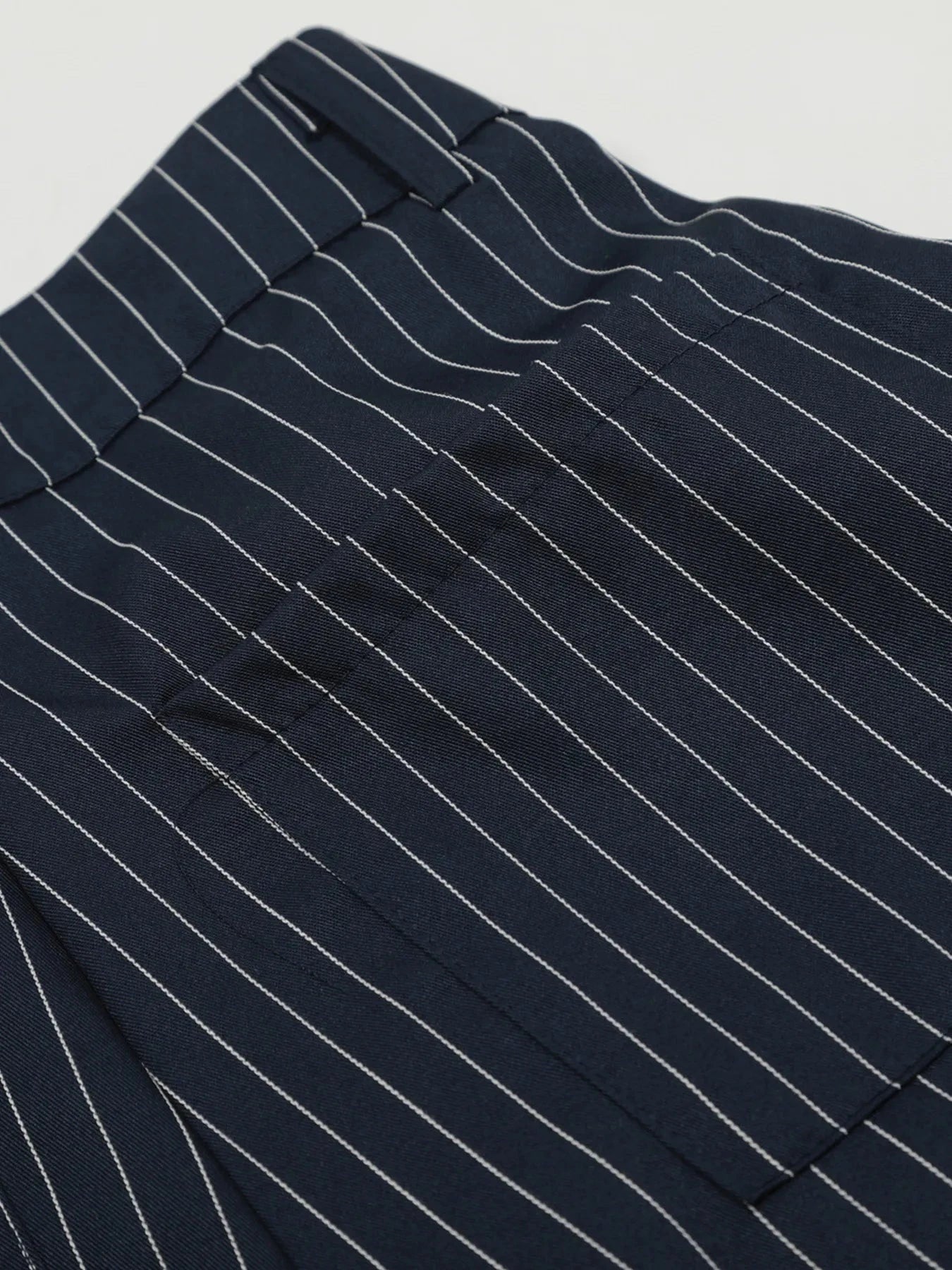 Men's Pinstripe Wide Leg Casual Pants