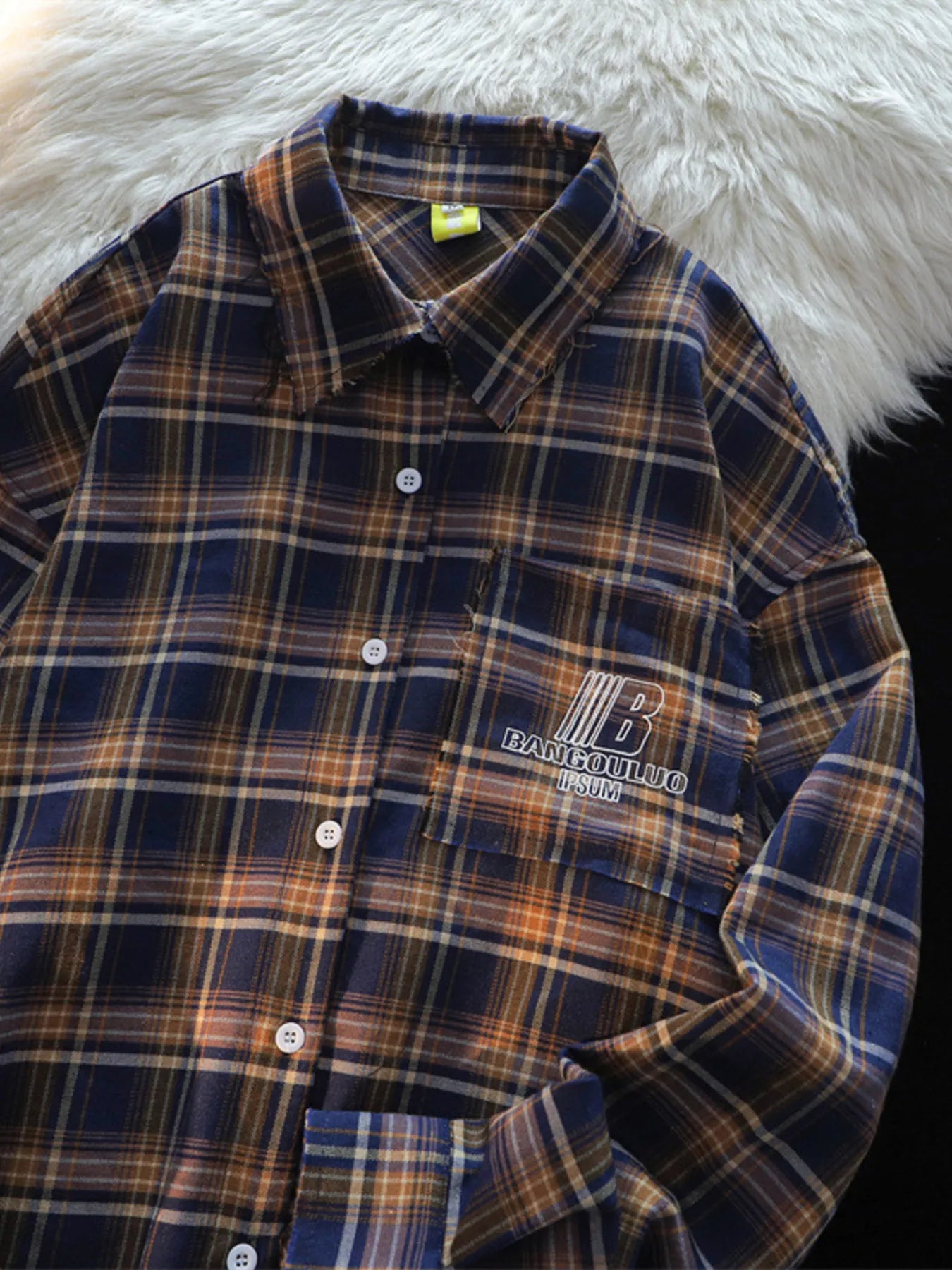 Men's Plaid Button-Down Shirt