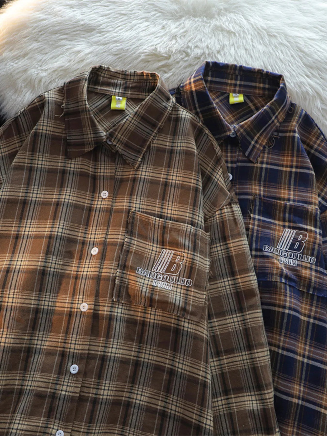 Men's Plaid Button-Down Shirt