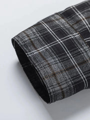 Men's Plaid Button Up Long Sleeve Shirt