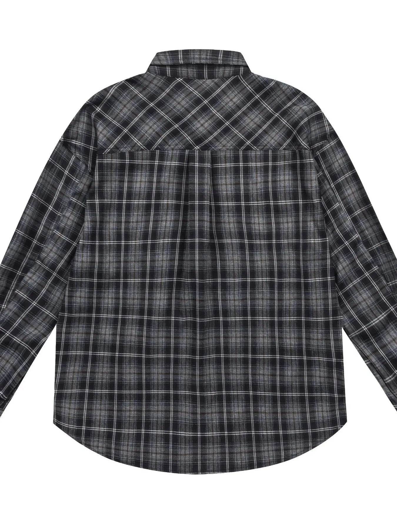 Men's Plaid Button Up Long Sleeve Shirt
