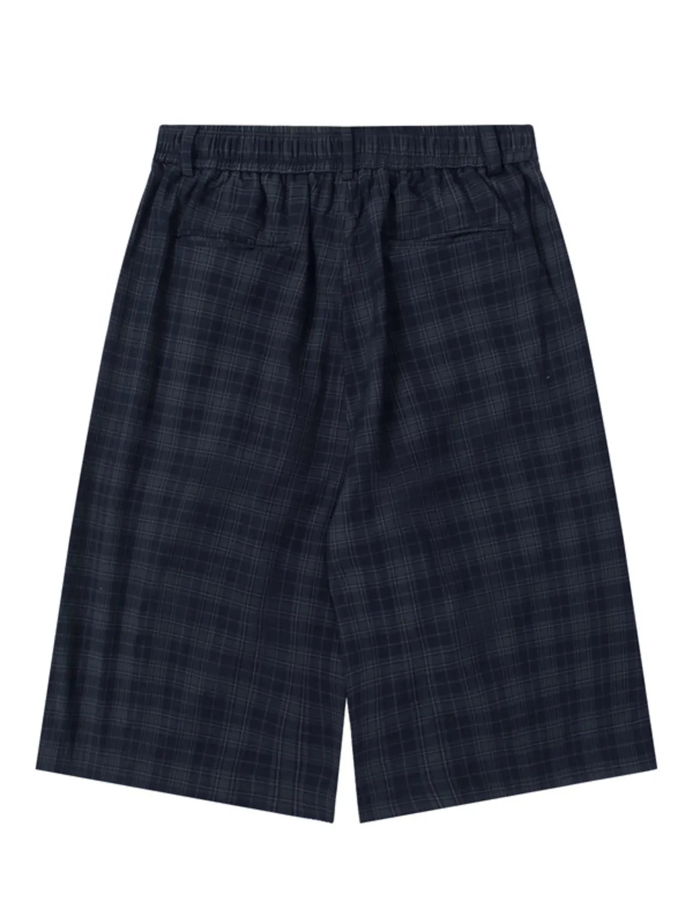 Men's Plaid Drawstring Casual Shorts