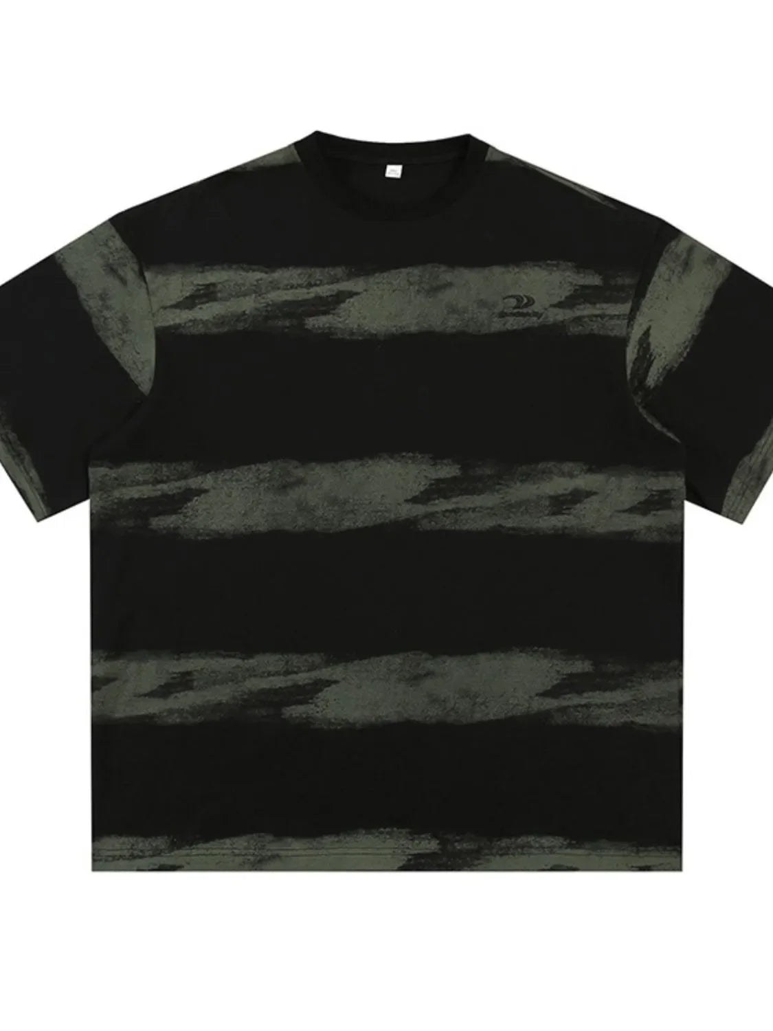 Men's Plus Size Basic style Round Neck Striped T-Shirt
