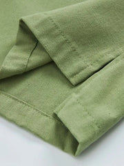 Men's Plus Size Button Detail Long Sleeve Blouse