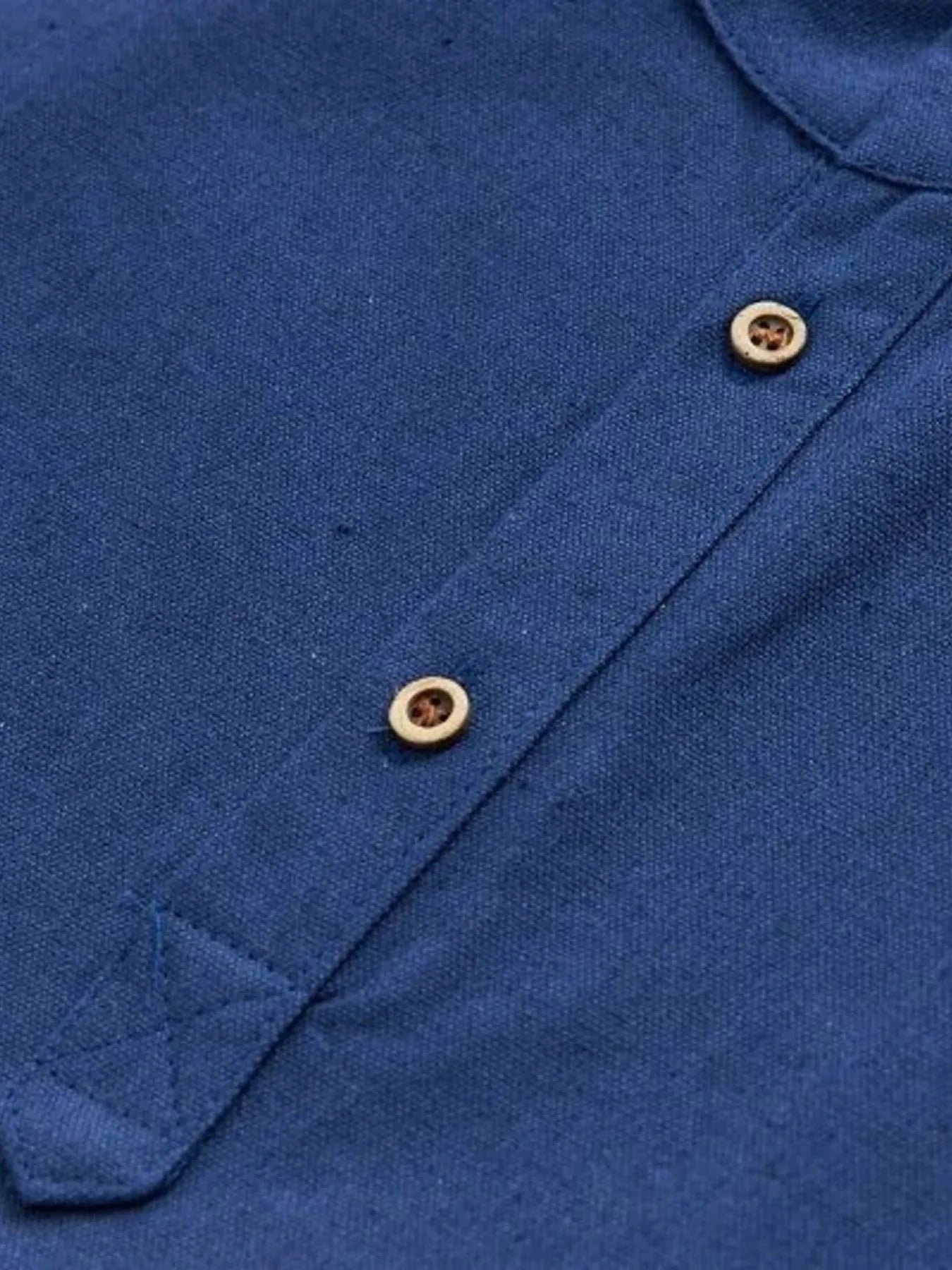 Men's Plus Size Button Detail Short Sleeve Blouse