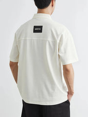 Men's Plus Size Button Detail Short Sleeve Polo