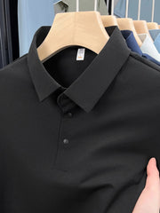 Men's Plus Size Button Detail Short Sleeve Polo