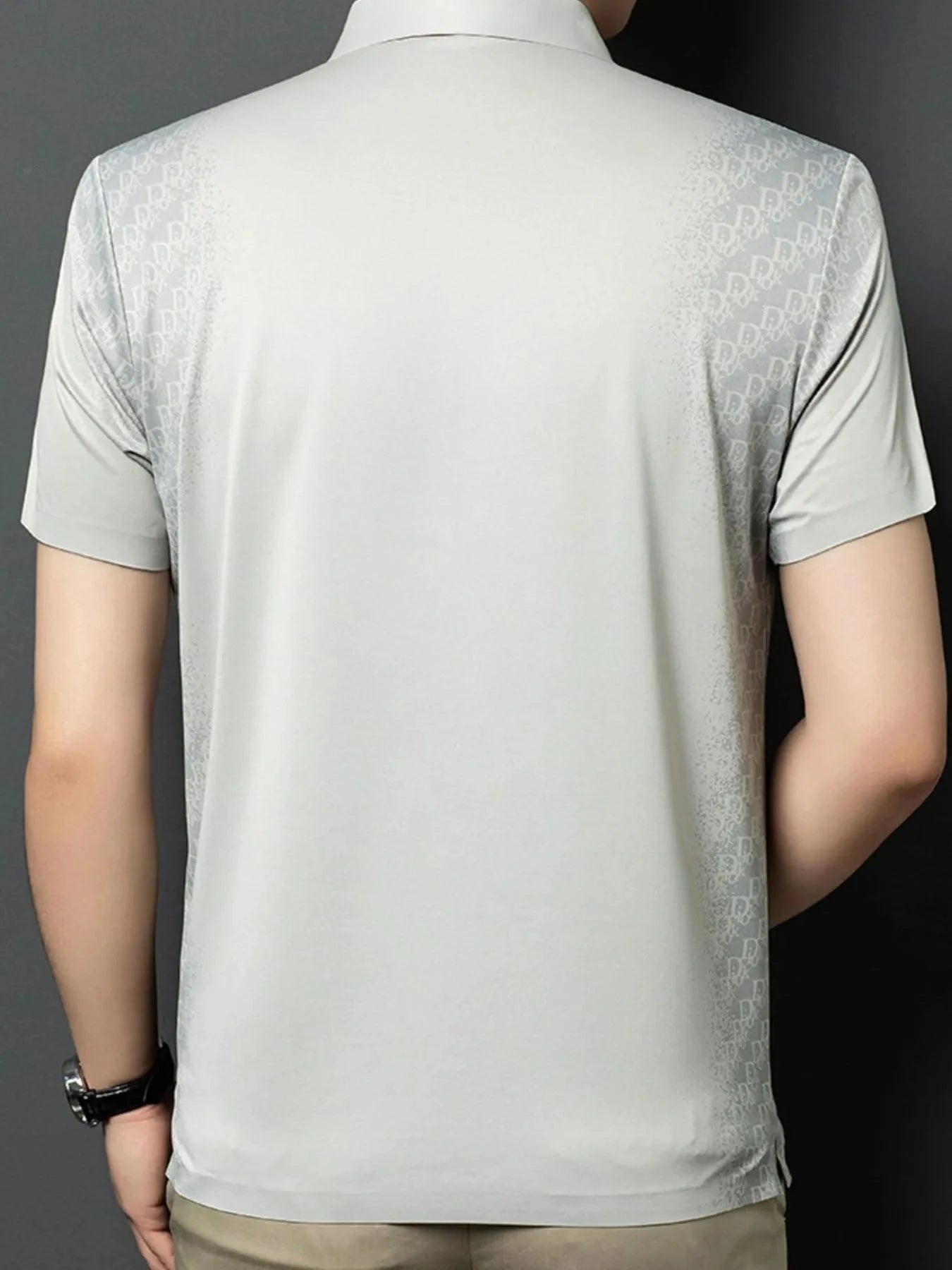 Men's Plus Size Button Detail Short Sleeve Polo