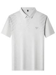 Men's Plus Size Button Detail Short Sleeve Polo
