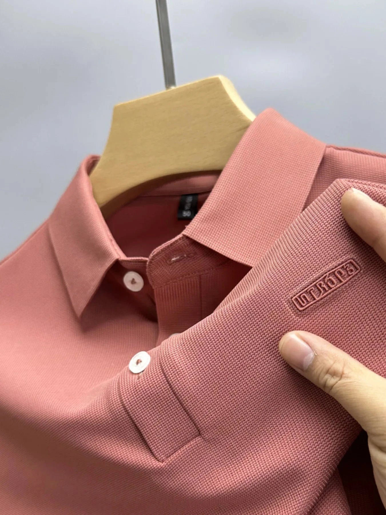 Men's Plus Size Button Detail Short Sleeve Polo