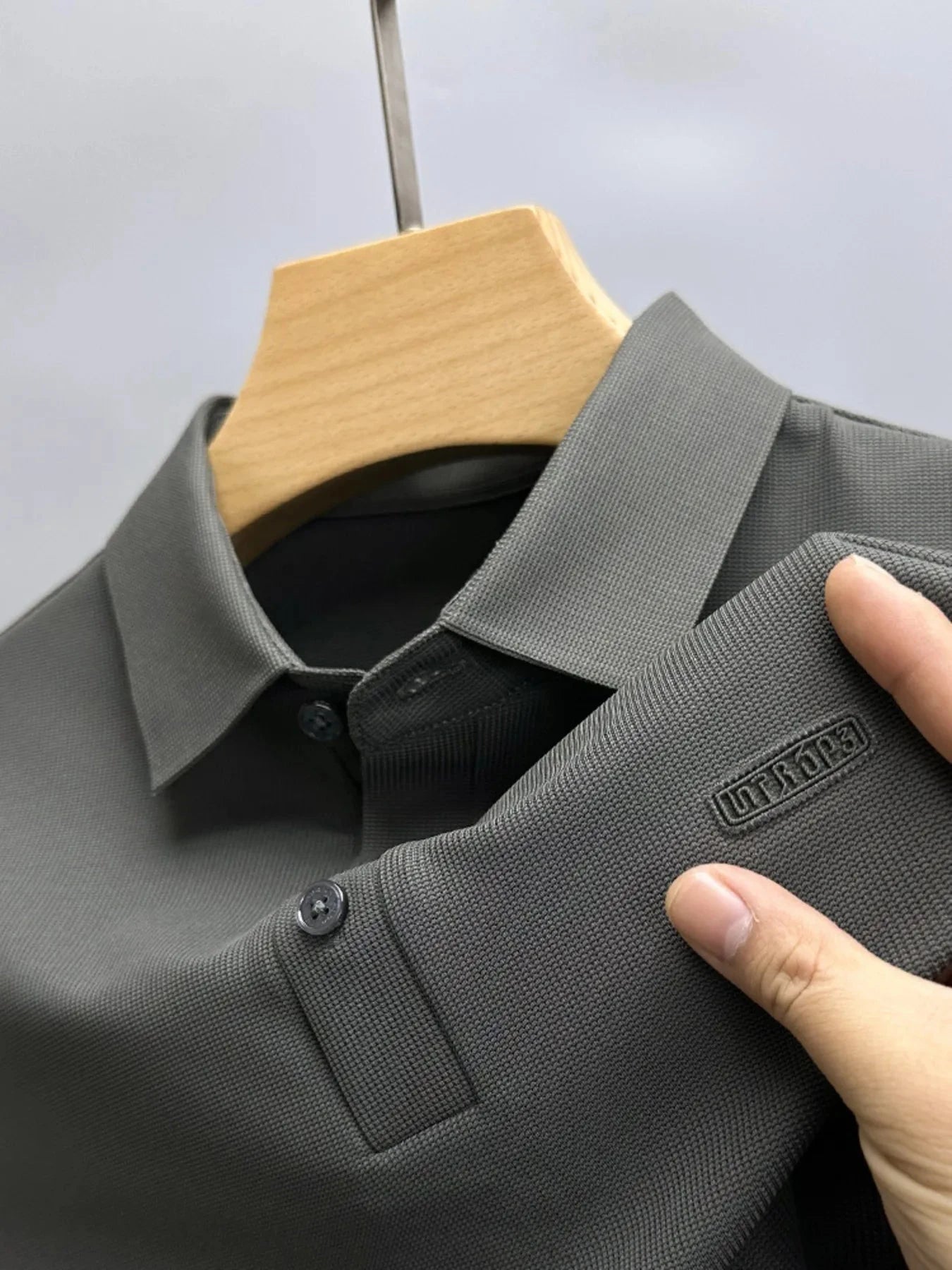Men's Plus Size Button Detail Short Sleeve Polo