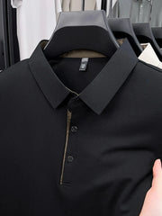 Men's Plus Size Button Detail Short Sleeve Polo