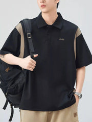 Men's Plus Size Button Detail Short Sleeve Polo